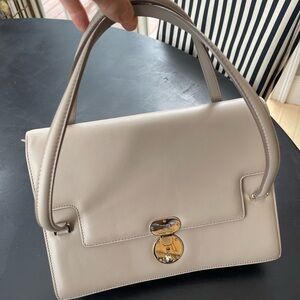 Giorgio Armani Grey Leather Handbag
